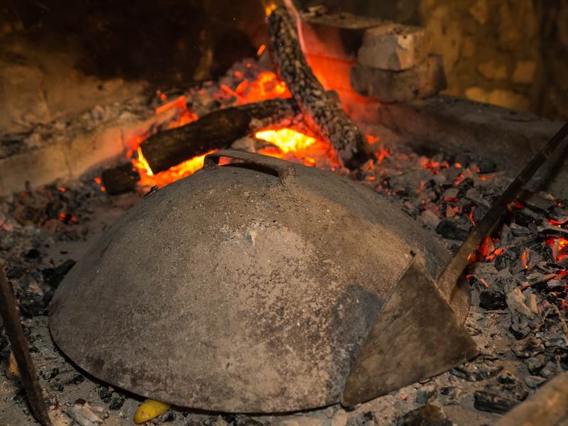 Cooking with traditional methods