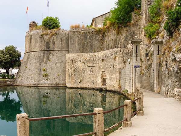 Old city walls of Kotor, Montenegro