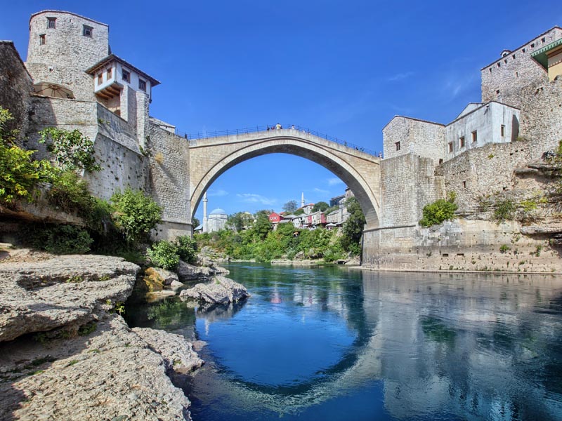 Mostar, Old Bridge, Bosnia and Herzegovina.