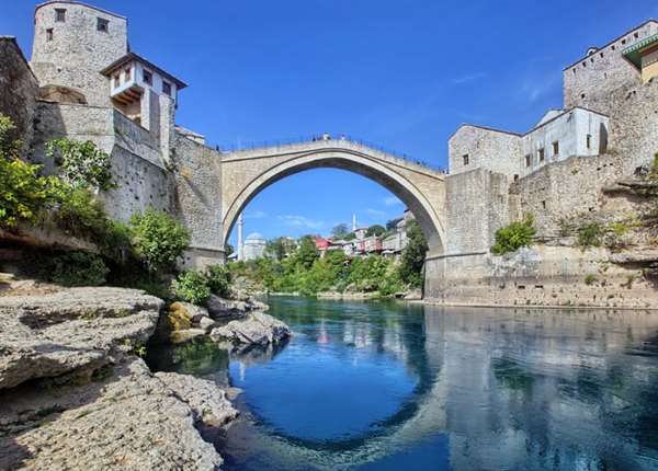 Mostar, Old Bridge, Bosnia and Herzegovina.