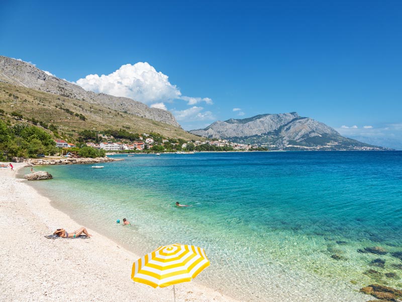 Omis beach