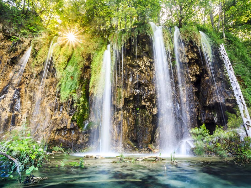 Waterfalls at Plitvice Lakes National Park, Croatia
