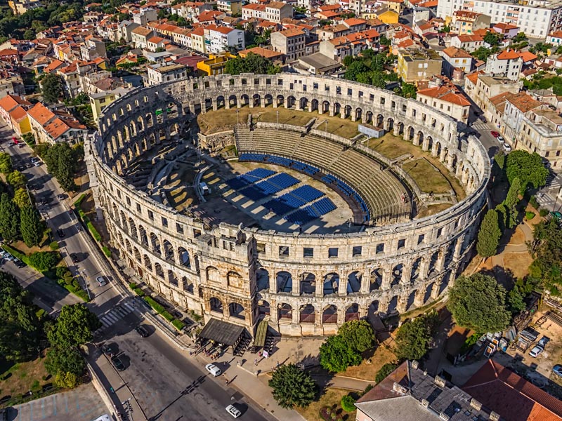 Amphitheater in Pula, Croatia