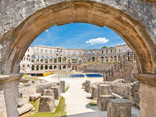 Inside of Roman Amphitheater, Pula