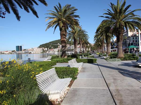 seafront walkway in Split, Croatia