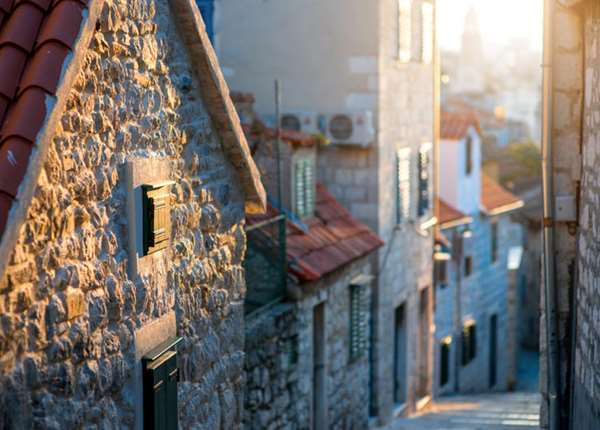 Stone Paved Street, Split, Croatia