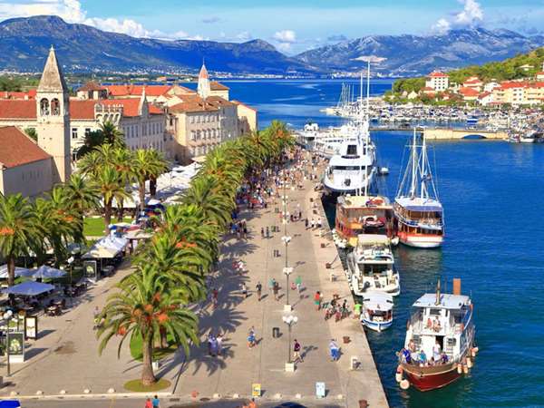Trogir seafront panorama, Croatia