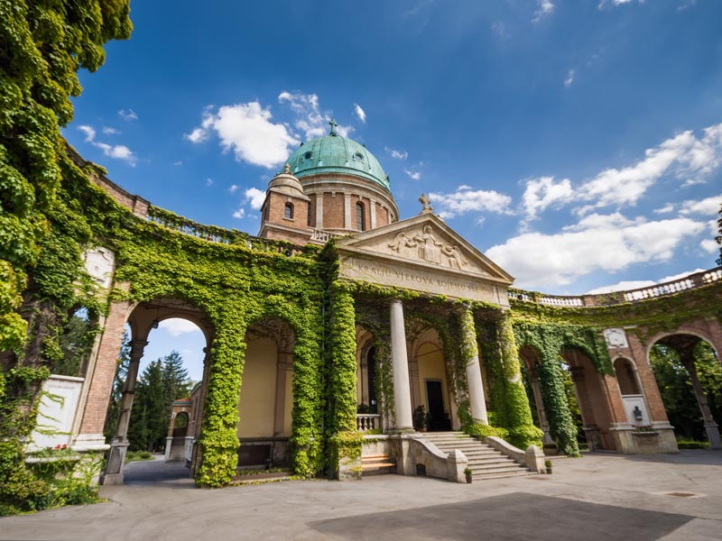 Mirogoj cemetery park, Zagreb, Croatia