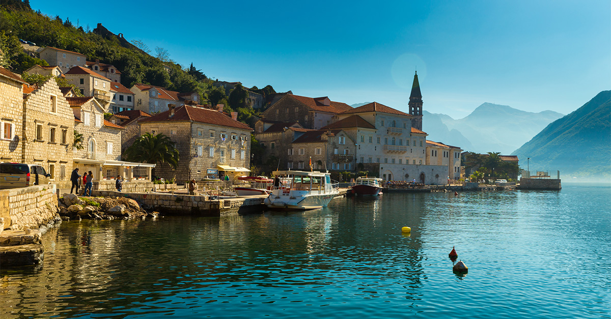 Perast waterfront, Montenegro