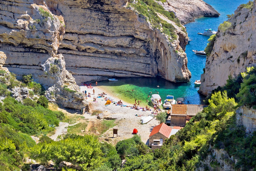 Stiniva beach. Vis