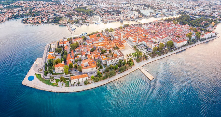 aerial view of Zadar